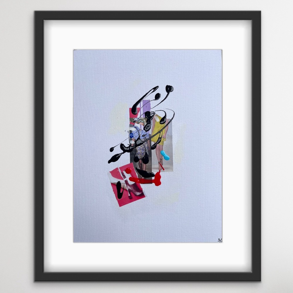 Original Minimalistic Mixed Media Painting for home decor 3/6